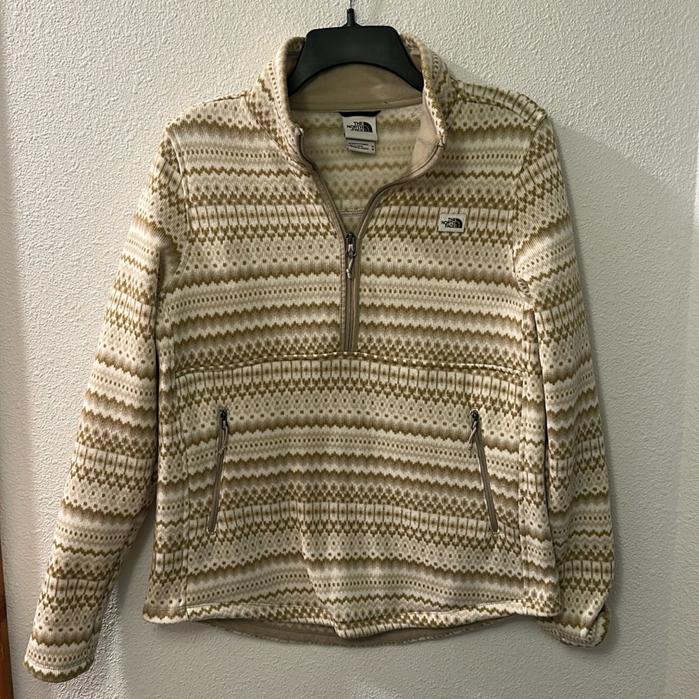 The North Face half zip with two front zippers